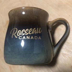 🆕 Rosseau Muskoka Canada Ceramic Designer Stoneware Coffee Tavern Mug Cup